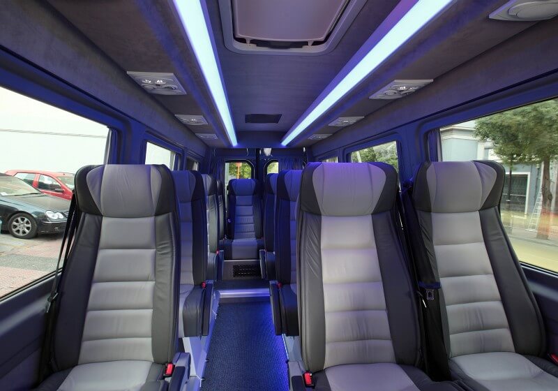 Indianapolis 18 Passenger Van/Minibus Interior