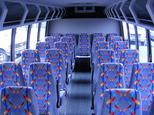 Fishers 24 Passenger Mini Bus Interior