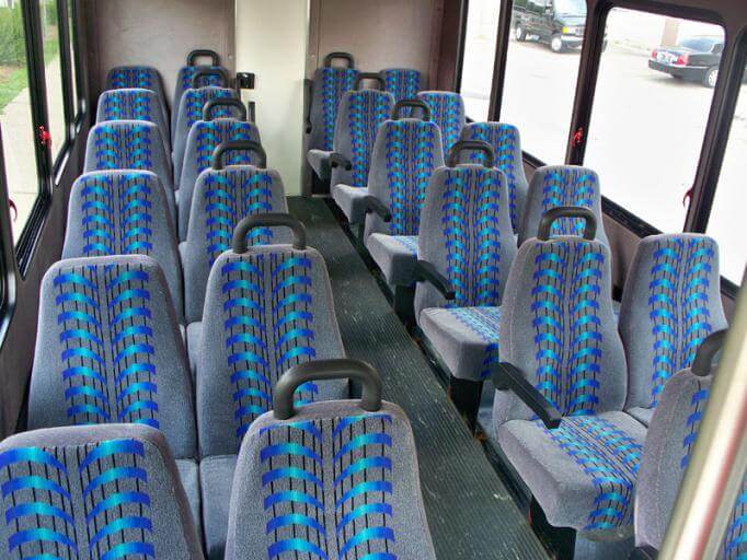 Fishers 25 Passenger Mini Bus Interior