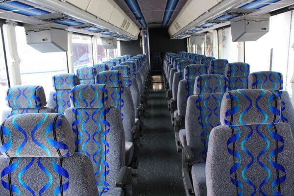 Fishers 40 Passenger Coach Bus Interior