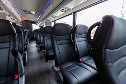 Fishers 45 Passenger Mini Coach Interior