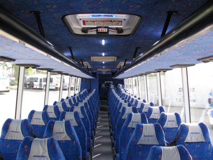 Kokomo 56 Passenger Charter Bus Interior