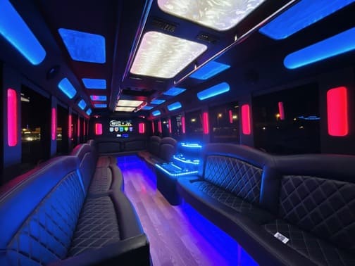 Muncie 35 Passenger Party Bus Interior